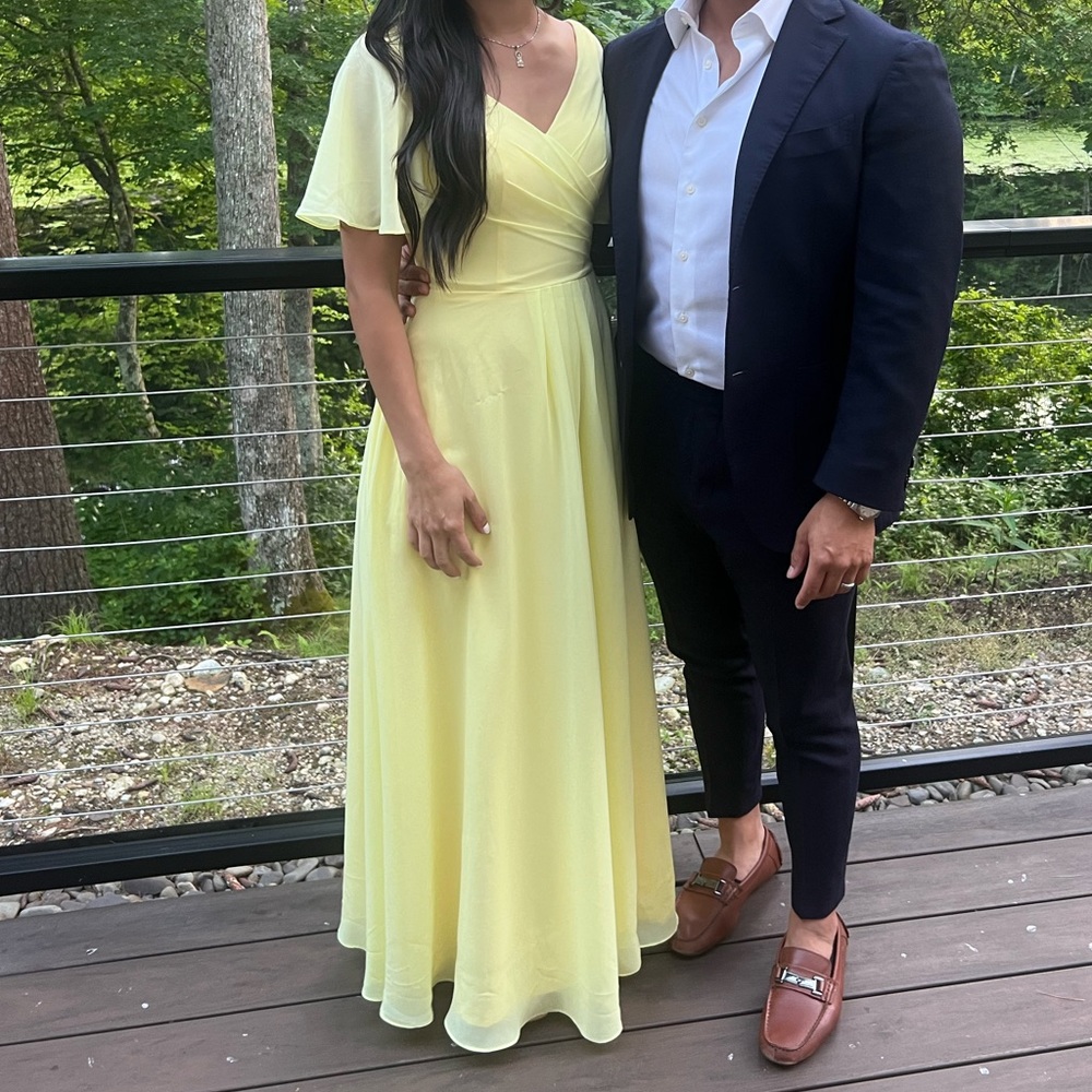 Yellow (canary) bridesmaid dress - only worn once! - Picture 6 of 9